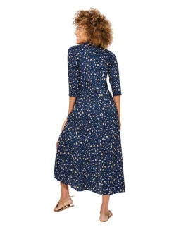 Kleid In Dunkelblau -Mode Damen aller simplement kleid in dunkelblau 1