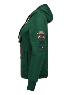 Hoodie "Gymana" In Dunkelgrün -Mode Damen anapurna hoodie gymana in dunkelgrun 4