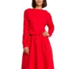 Kleid In Rot 2 Kleid In Rot -Mode Damen be wear kleid in rot