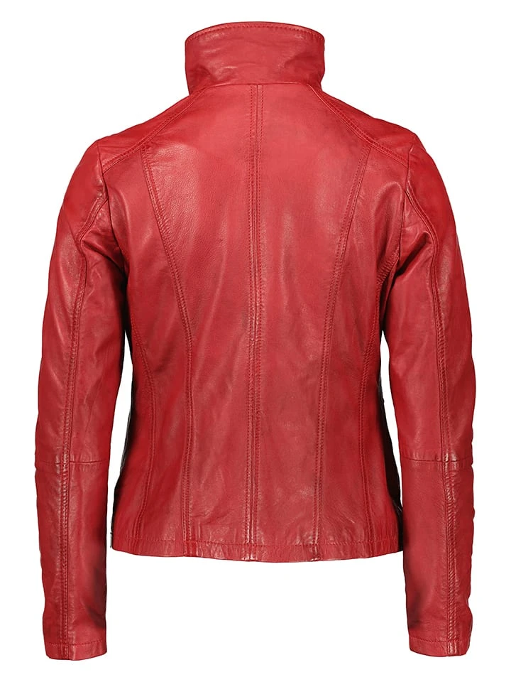 Lederjacke In Rot 4 Lederjacke In Rot - Image 2