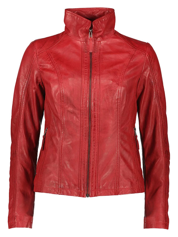 Lederjacke In Rot 3 Lederjacke In Rot