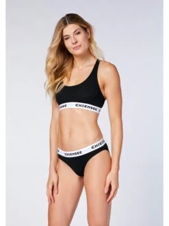 Chiemsee 2er-Set: Sport-BHs In Schwarz/ Grau -Mode Damen chiemsee 2er set sport bhs in schwarz grau 2