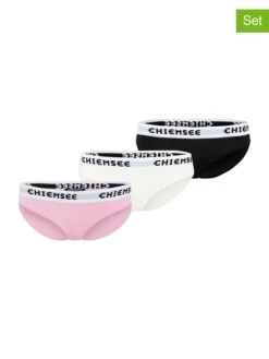 Chiemsee 3er-Set: Slips In Rosa/ Schwarz/ Weiß