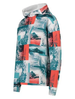 CMP Fleecehoodie In Türkis/ Orange -Mode Damen cmp fleecehoodie in turkis orange 2