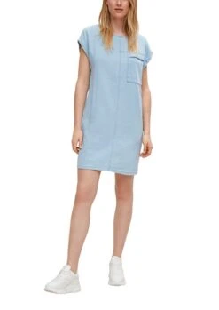 Kleid Blau -Mode Damen comma ci kleid blau 2