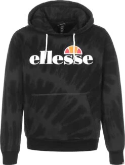 Ellesse Hoodie Torices OH In Black Tie Dye