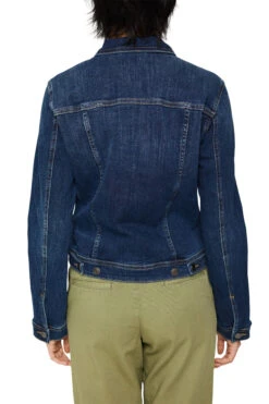 ESPRIT Jeansjacke In Schmaler Passform Blue Dark Washed -Mode Damen esprit jeansjacke in schmaler passform blue dark washed 2