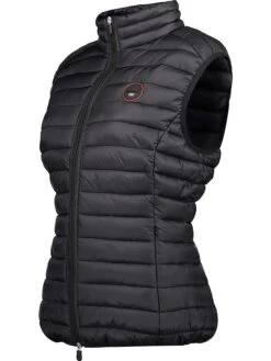 GEOGRAPHICAL NORWAY Steppweste "Vafne" In Schwarz -Mode Damen geographical norway steppweste vafne in schwarz 2
