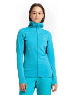 Fleecejacke "L.I.M Mid Comp" In Türkis -Mode Damen haglofs fleecejacke l i m mid comp in turkis 2