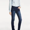 Heine Jeans - Slim Fit - In Dunkelblau -Mode Damen heine jeans slim fit in dunkelblau