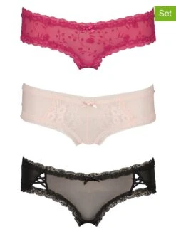 3er-Set: Slips In Schwarz