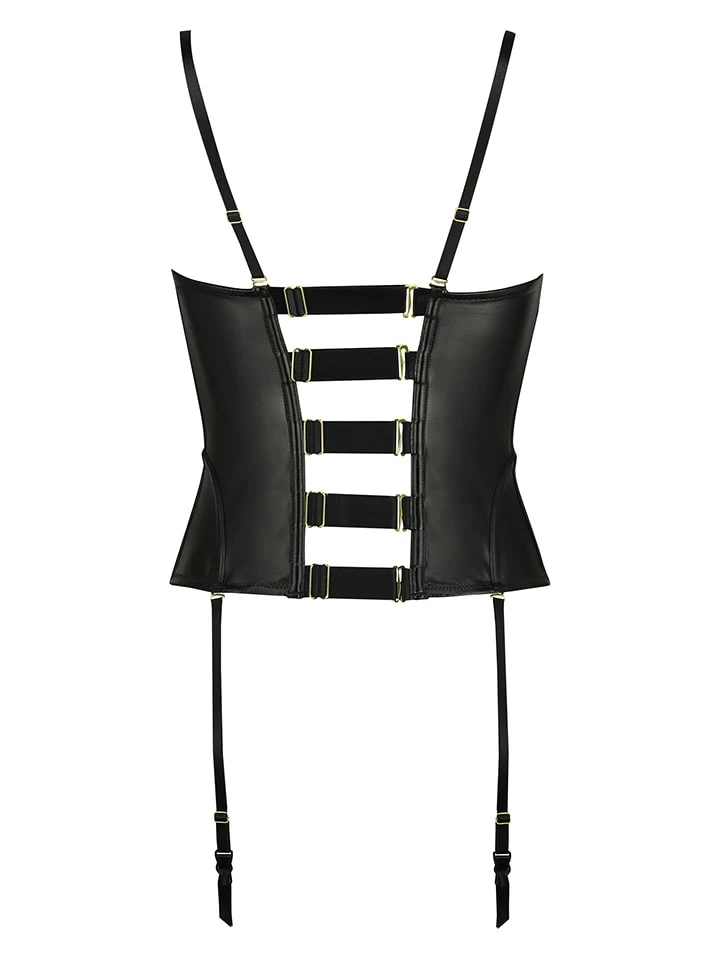 Bustier Mit Strumpfhalter In Schwarz 7 Bustier Mit Strumpfhalter In Schwarz - Image 5