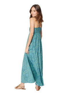 Kleid In Blau/ Grün -Mode Damen ipanima kleid in blau grun 1