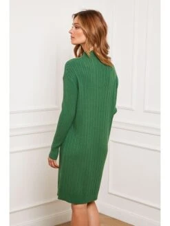 Strickkleid "Doumbia" In Grün -Mode Damen josefine strickkleid doumbia in grun 2