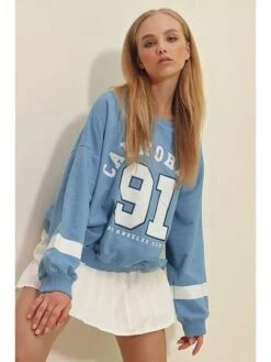 Sweatshirt In Blau