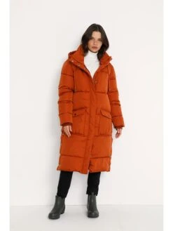 Kaffe Wintermantel "Lindsay" In Orange -Mode Damen kaffe wintermantel lindsay in orange 4