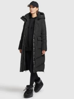 Khujo Mantel ELVITA In Schwarz -Mode Damen khujo mantel elvita in schwarz 5