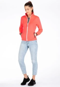 LPO Fleecejacke FLEECEJACKE Xara - Funktionsjacke In Rot -Mode Damen lpo fleecejacke fleecejacke xara funktionsjacke in rot 1