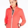 LPO Fleecejacke FLEECEJACKE Xara - Funktionsjacke In Rot -Mode Damen lpo fleecejacke fleecejacke xara funktionsjacke in rot