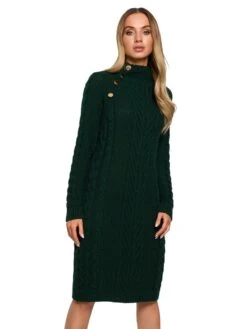 Kleid In Dunkelgrün