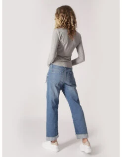 Wide-Leg-Jeans Nairobi In Morning Blue -Mode Damen miracle of denim wide leg jeans nairobi in morning blue 2