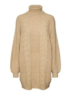 Noisy May Strickkleid "Laura" In Beige -Mode Damen noisy may strickkleid laura in beige 5