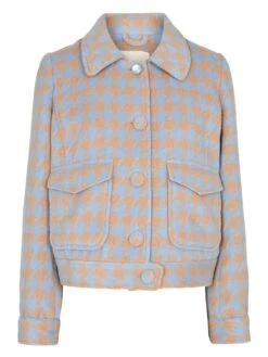 Jacke "Nueamarina" In Hellblau -Mode Damen numph jacke nueamarina in hellblau 5