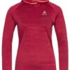 Odlo Fleecepullover "Run Easy Warm" In Rot -Mode Damen odlo fleecepullover run easy warm in rot