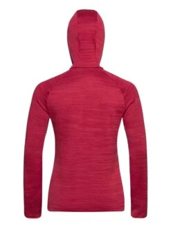Odlo Fleecepullover "Run Easy Warm" In Rot -Mode Damen odlo fleecepullover run easy warm in rot 3