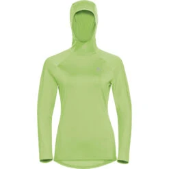 Odlo Kapuzenpullover ZEROWEIGHT CERAMIWARM In Grün -Mode Damen odlo kapuzenpullover zeroweight ceramiwarm in grun 2