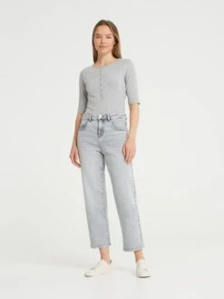 OPUS Jeans "Lani" - Regular Fit - In Hellblau -Mode Damen opus jeans lani regular fit in hellblau 4