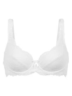 Palmers Bügel-BH "Ornamental" In Weiß