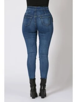 Jeans "Belka" - Slim Fit - In Blau -Mode Damen plus size company jeans belka slim fit in blau 2