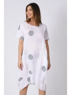 Leinen-Kleid "Lea" In Weiß