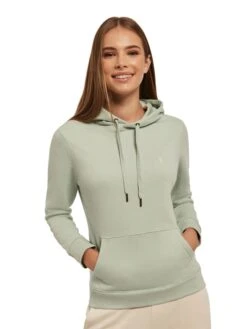 POLO CLUB Hoodie In Hellgrün