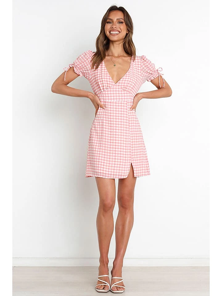 Kleid In Rosa/ Weiß 4 Kleid In Rosa/ Weiß - Image 2