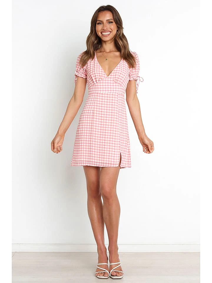 Kleid In Rosa/ Weiß 5 Kleid In Rosa/ Weiß - Image 3