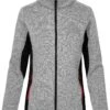 Fleecejacke Strick Heather Grey -Mode Damen promodoro fleecejacke strick heather grey