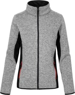 Fleecejacke Strick Heather Grey