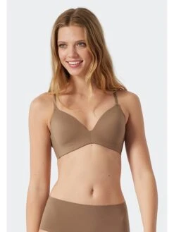 Schiesser Bügelloser BH In Hellbraun