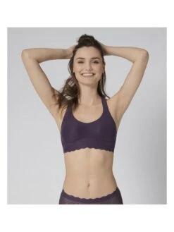 Sloggi Bustier In Pflaume -Mode Damen sloggi bustier in pflaume 4