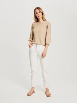 Someday Jeans "Louis" - Boyfriend Fit - In Weiß -Mode Damen someday jeans louis boyfriend fit in weiss 2