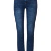 STREET ONE Slim Fit Jeans Deep Indigo Used Wash -Mode Damen street one slim fit jeans deep indigo used wash