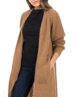 Strickjacke In Braun -Mode Damen tantra strickjacke in braun 2