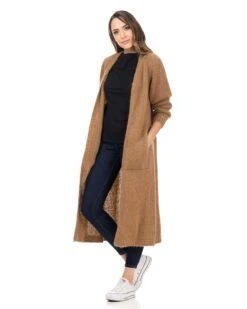 Strickjacke In Braun -Mode Damen tantra strickjacke in braun 3