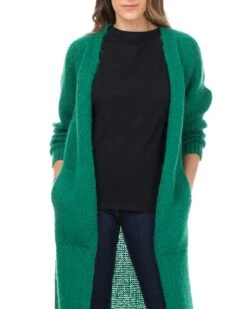 Strickjacke In Dunkelgrün -Mode Damen tantra strickjacke in dunkelgrun 2