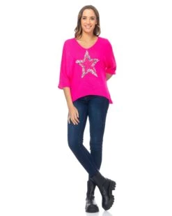 Strickpullover In Rosa -Mode Damen tantra strickpullover in rosa 2