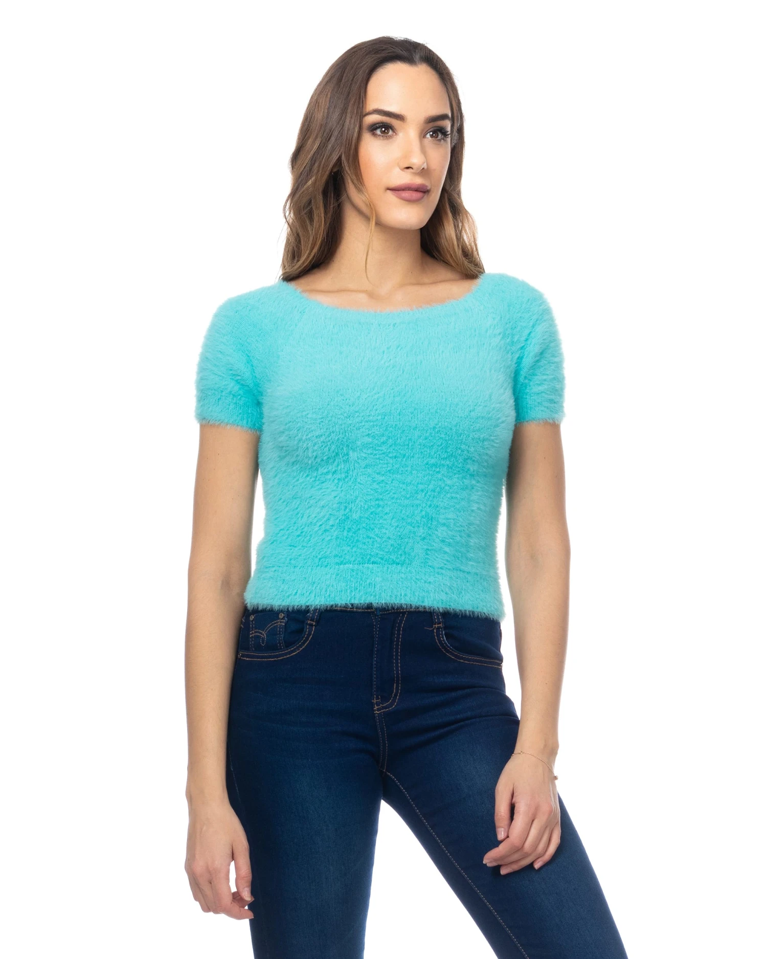 Strickpullover In Türkis 3 Strickpullover In Türkis