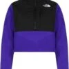 The North Face Fleecepullover Denali Crop In Lapis Blue -Mode Damen the north face fleecepullover denali crop in lapis blue