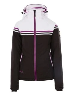 TRESPASS Ski-/ Snowboardjacke "Sharla" In Schwarz/ Weiß
